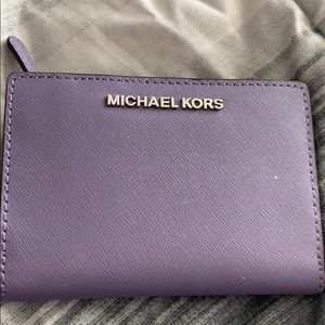 Michael Kors small purple wallet
